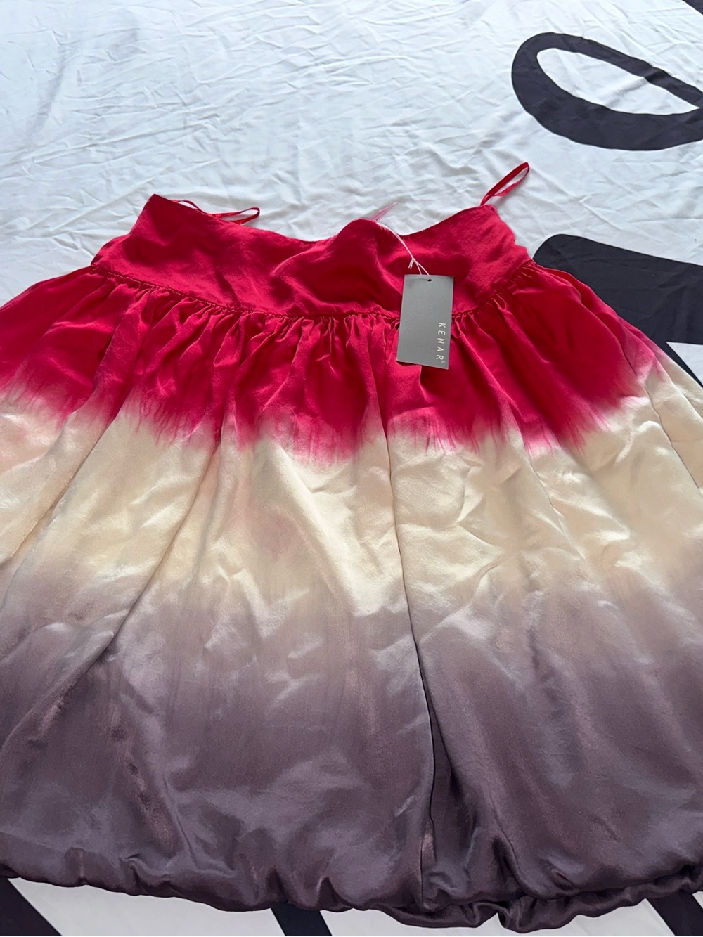 Red Ombre Tulle Party Dress